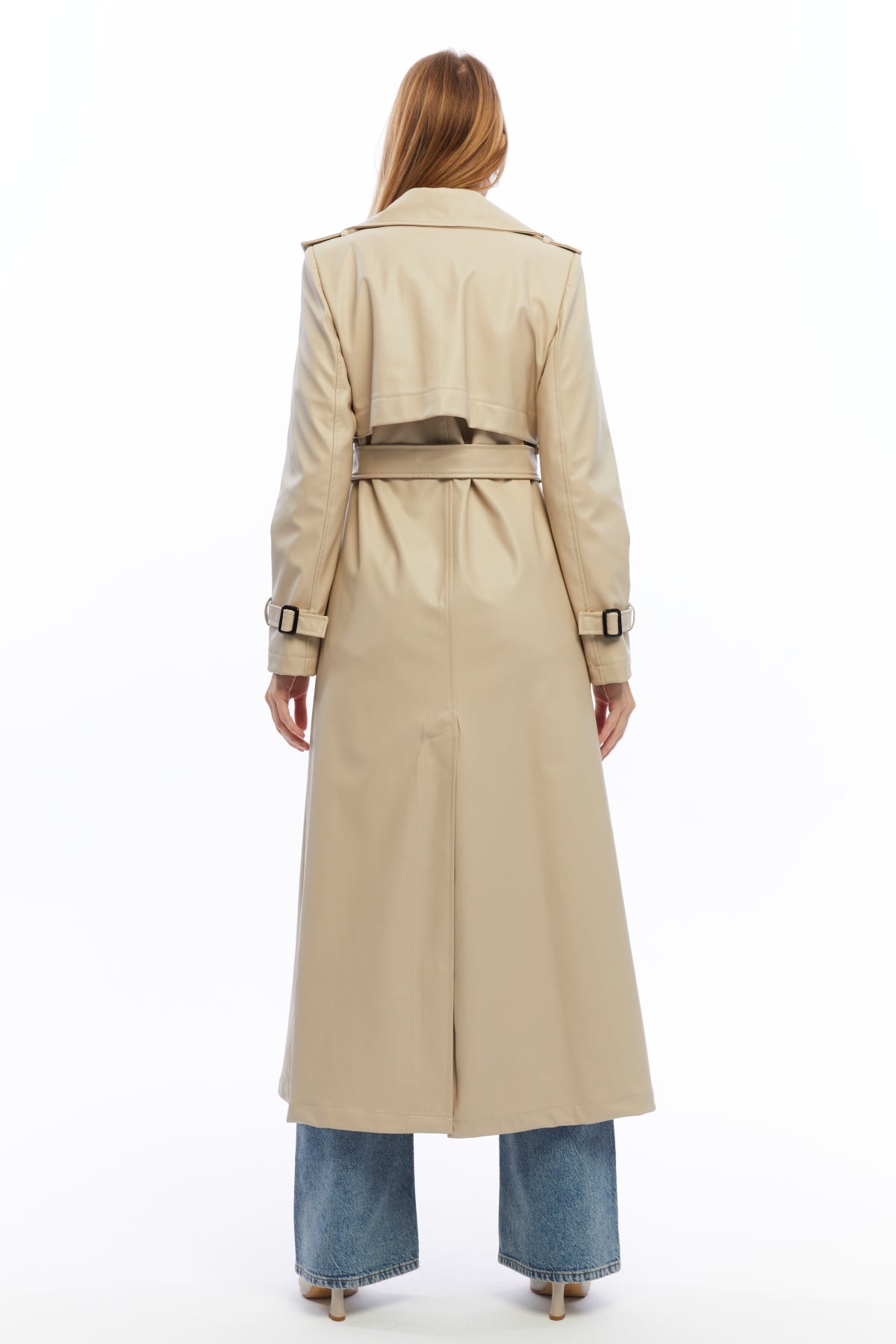 Ledermantel Trenchcoat Klassisch