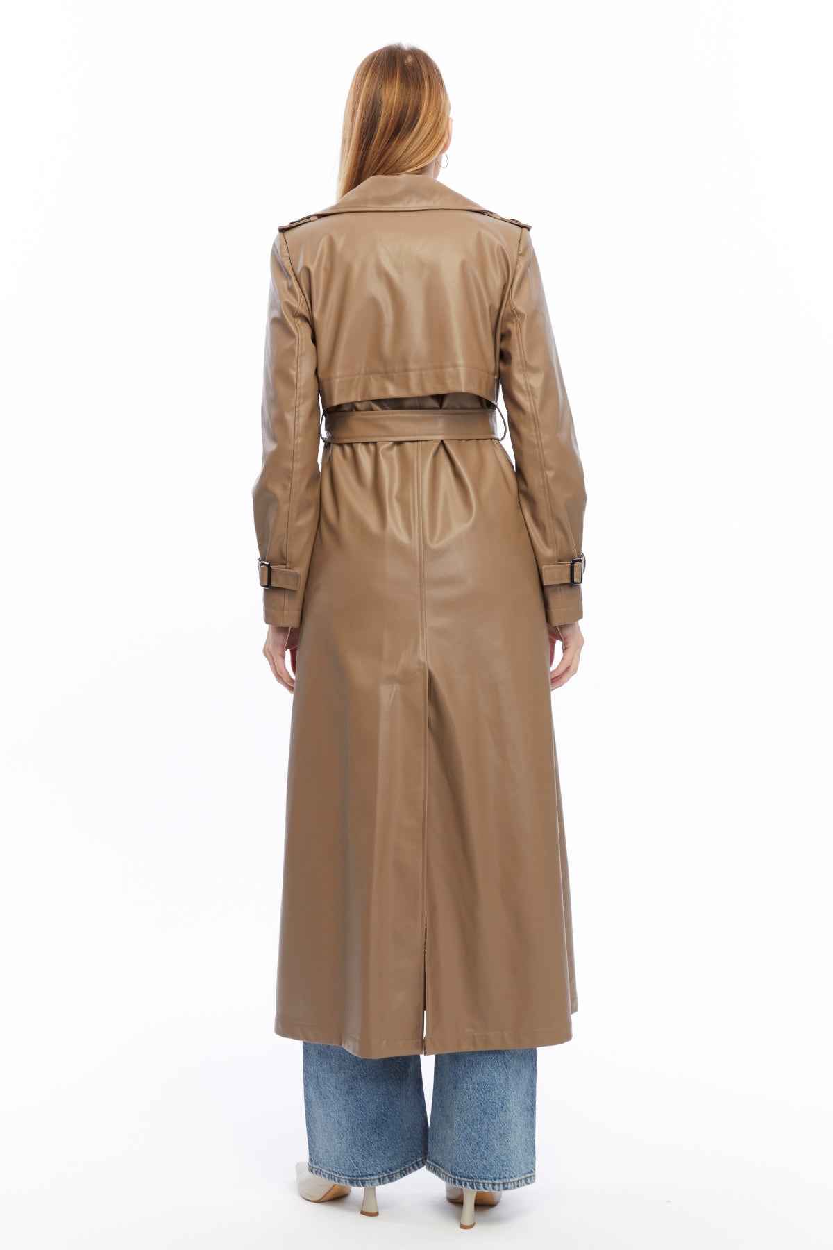 Ledermantel Trenchcoat Klassisch