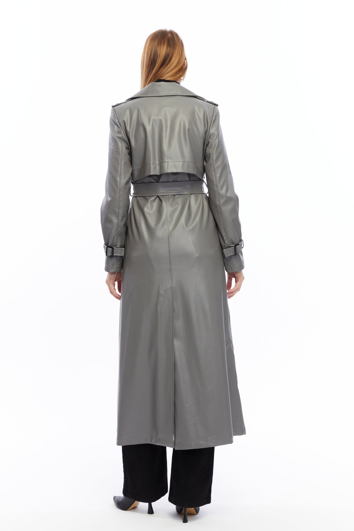 Ledermantel Trenchcoat Klassisch