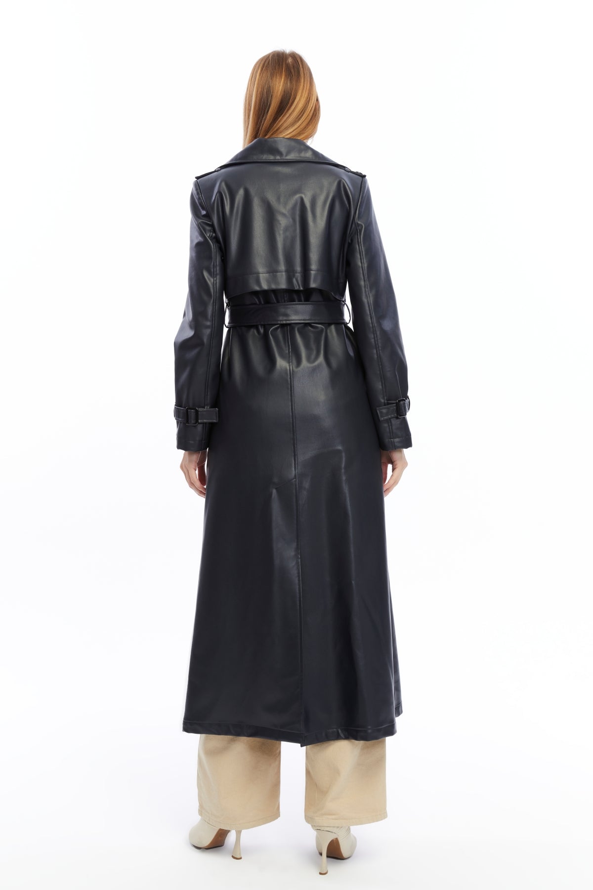 Ledermantel Trenchcoat Klassisch