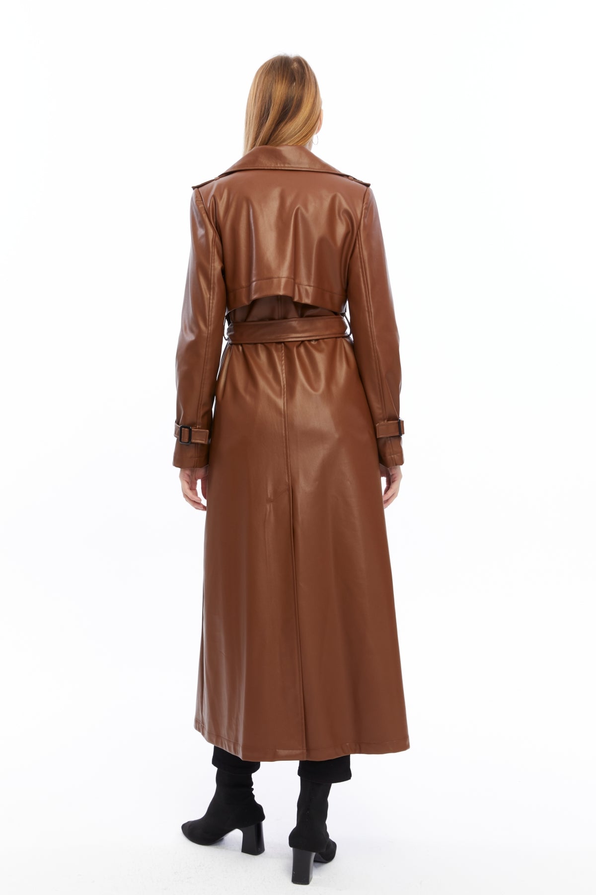 Ledermantel Trenchcoat Klassisch