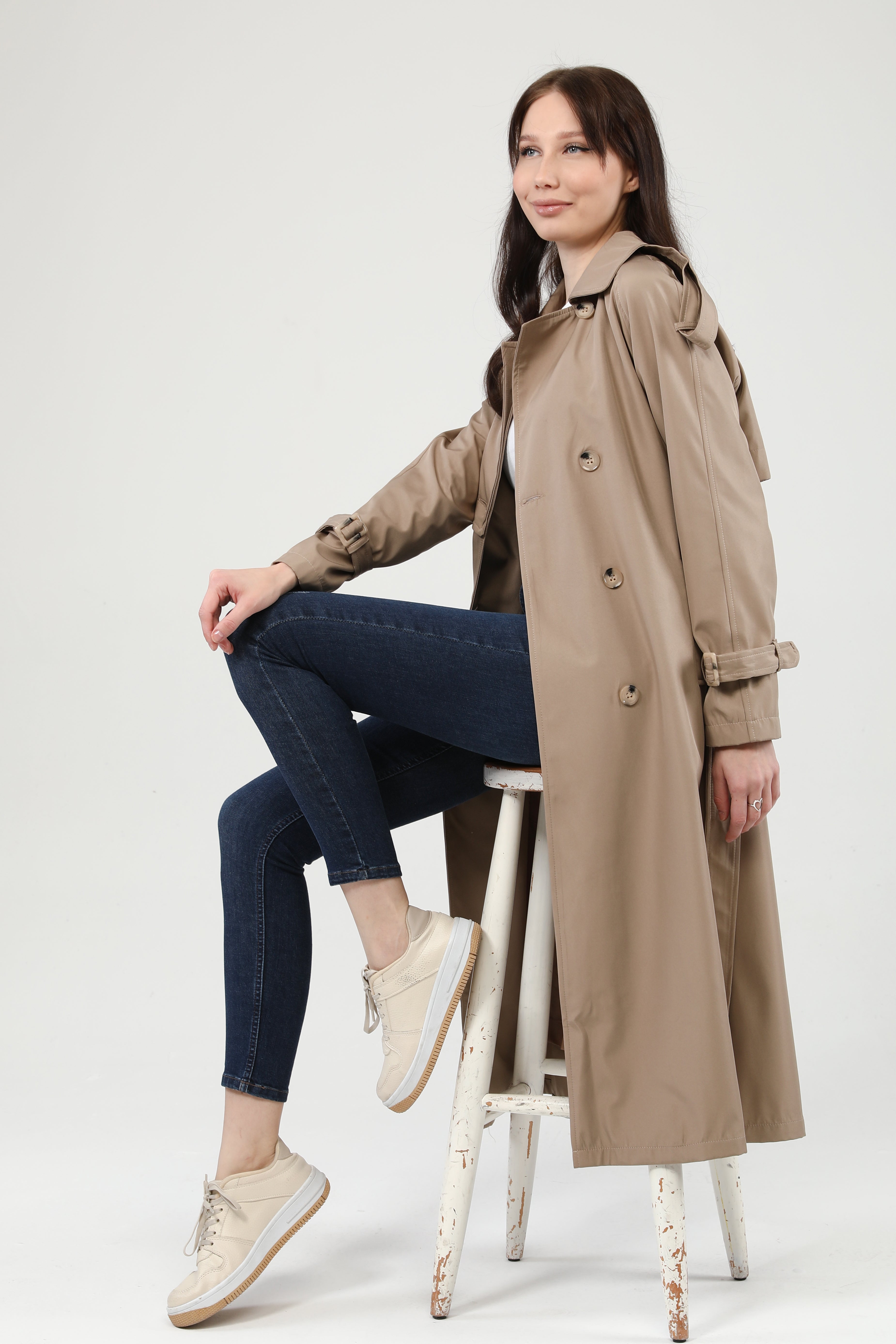 Trenchcoat Round Collar