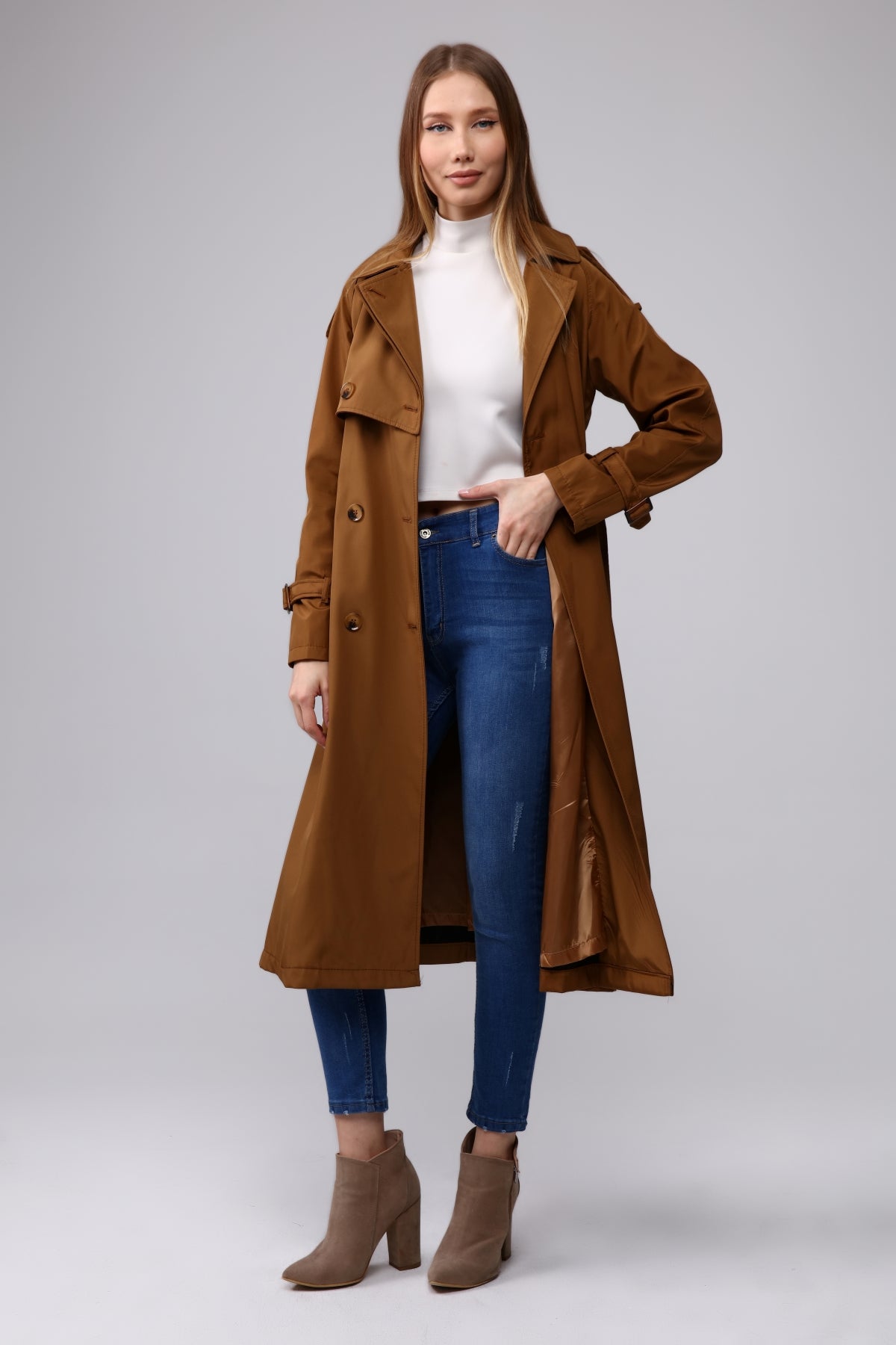 Trenchcoat Round Collar