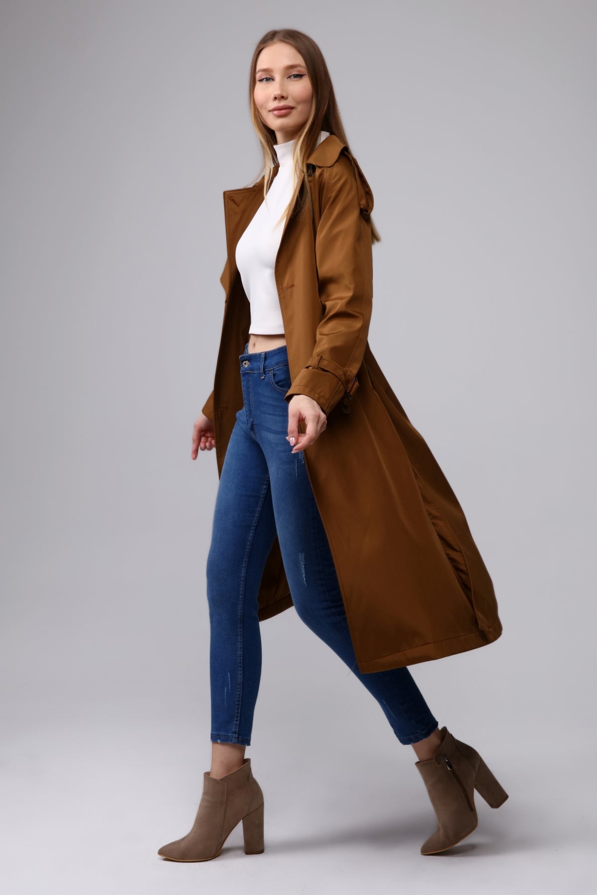 Trenchcoat Round Collar
