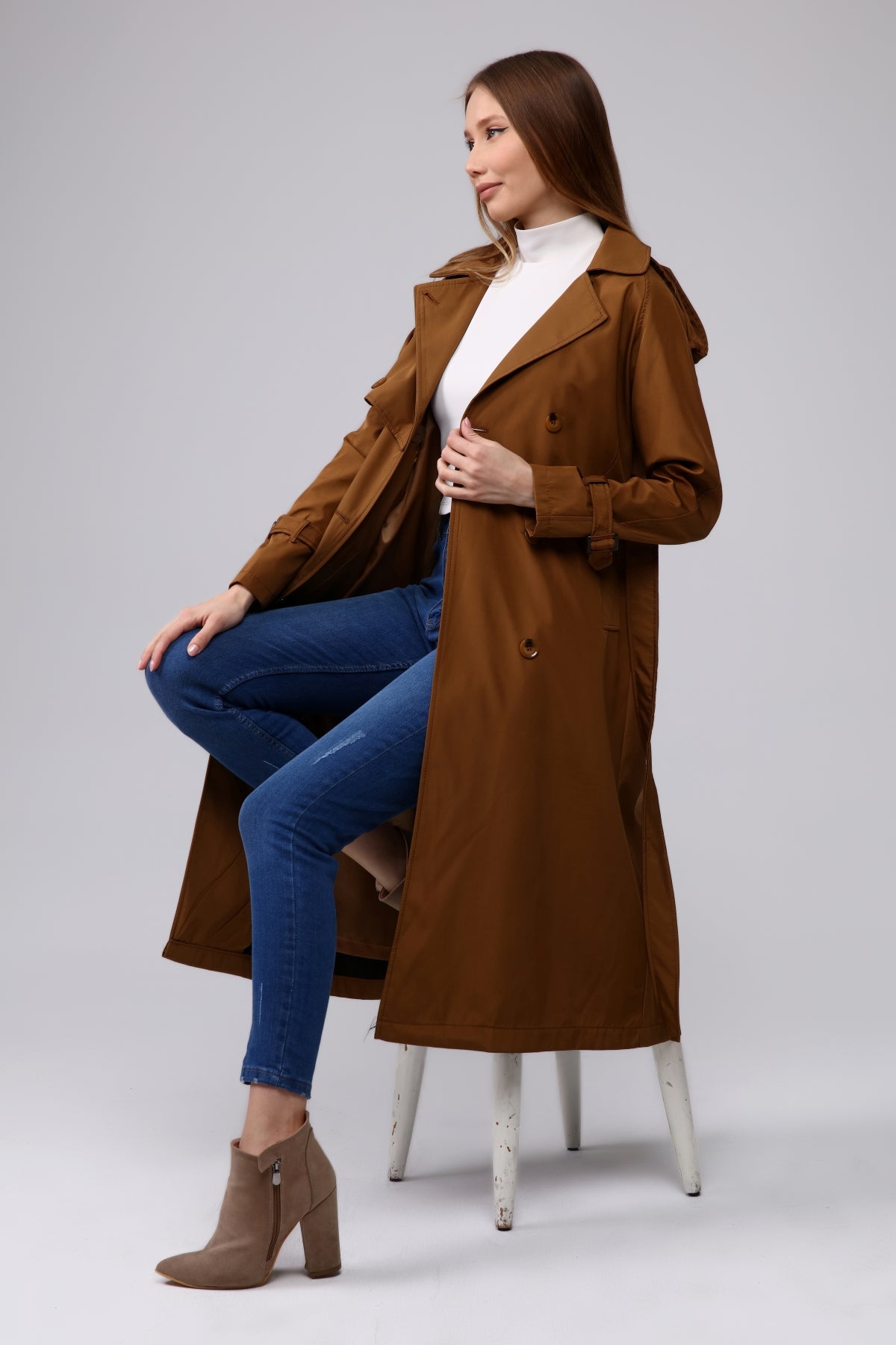 Trenchcoat Round Collar