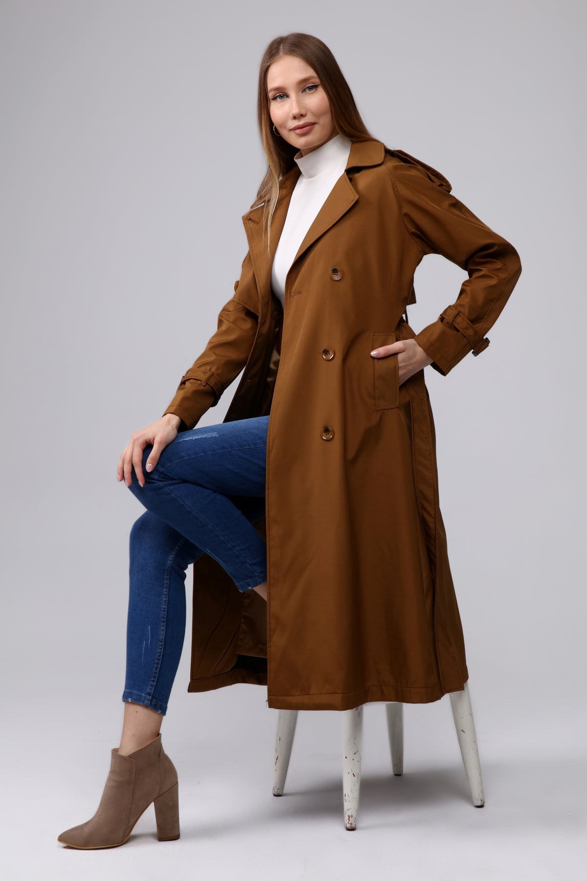 Trenchcoat Round Collar