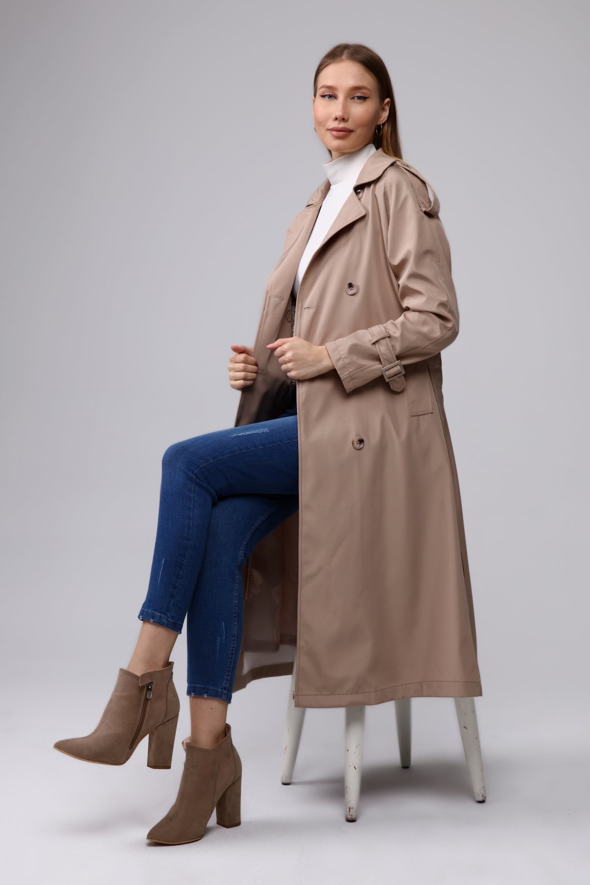 Trenchcoat Round Collar