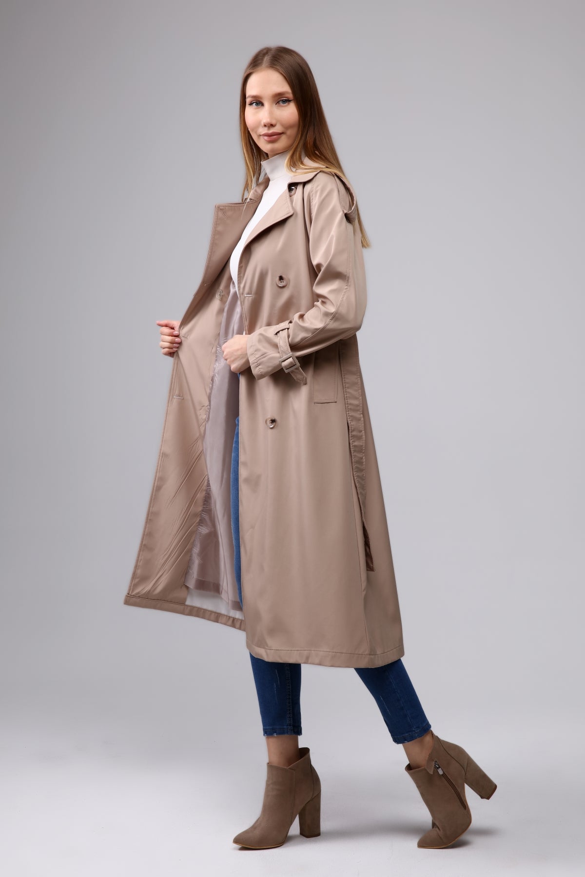Trenchcoat Round Collar