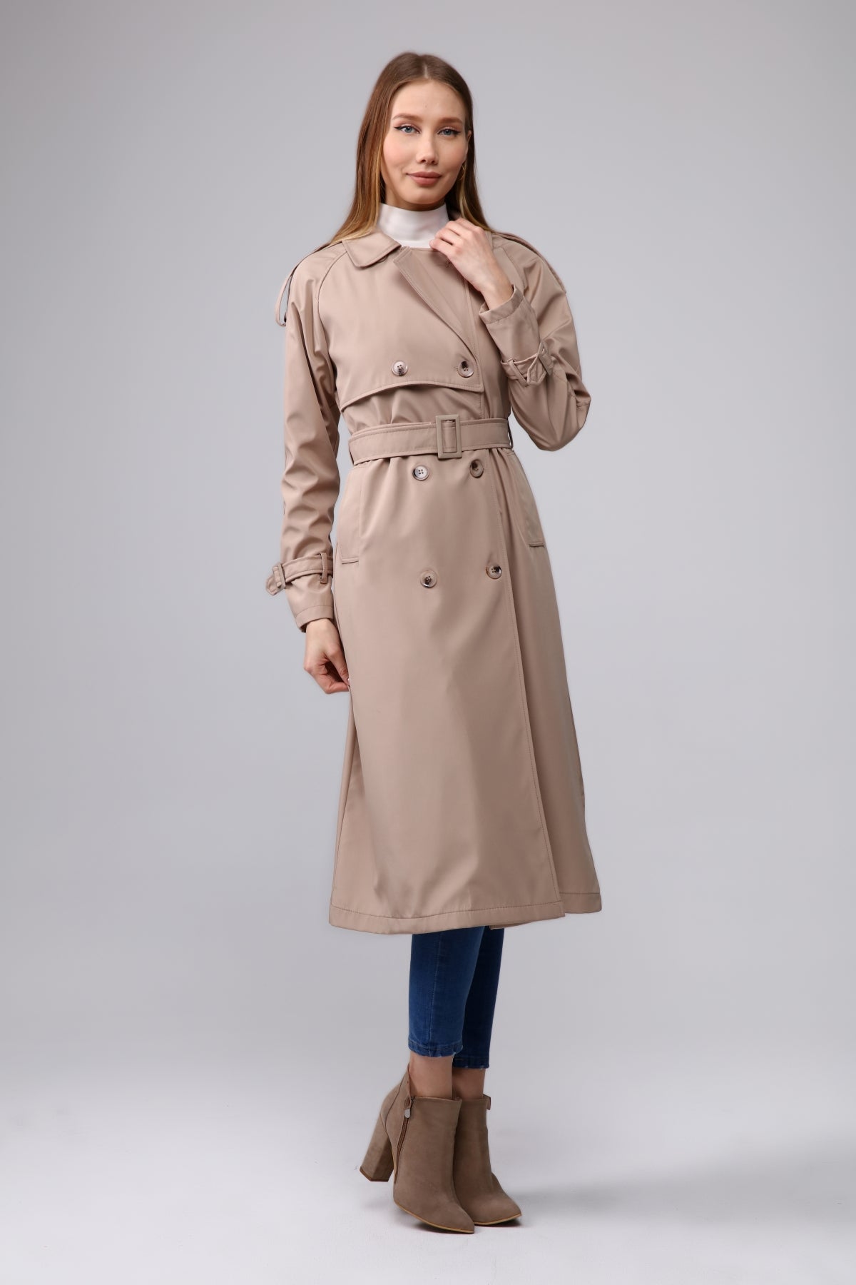 Trenchcoat Round Collar