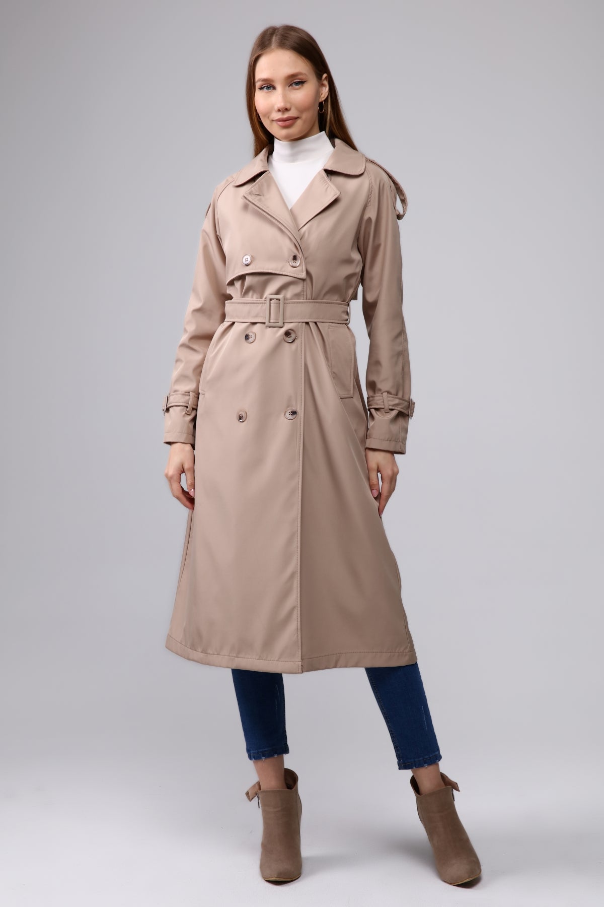 Trenchcoat Round Collar