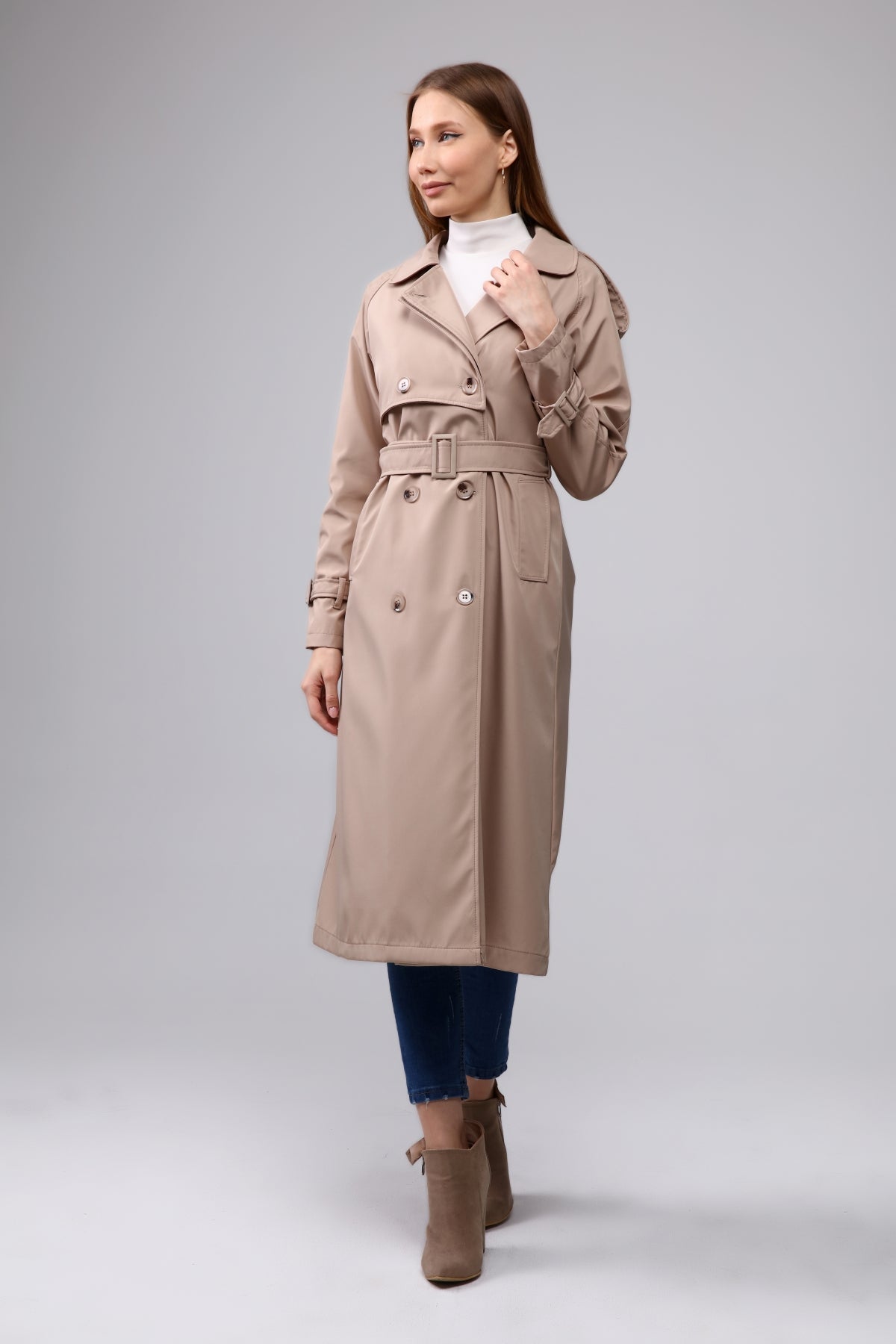 Trenchcoat Round Collar