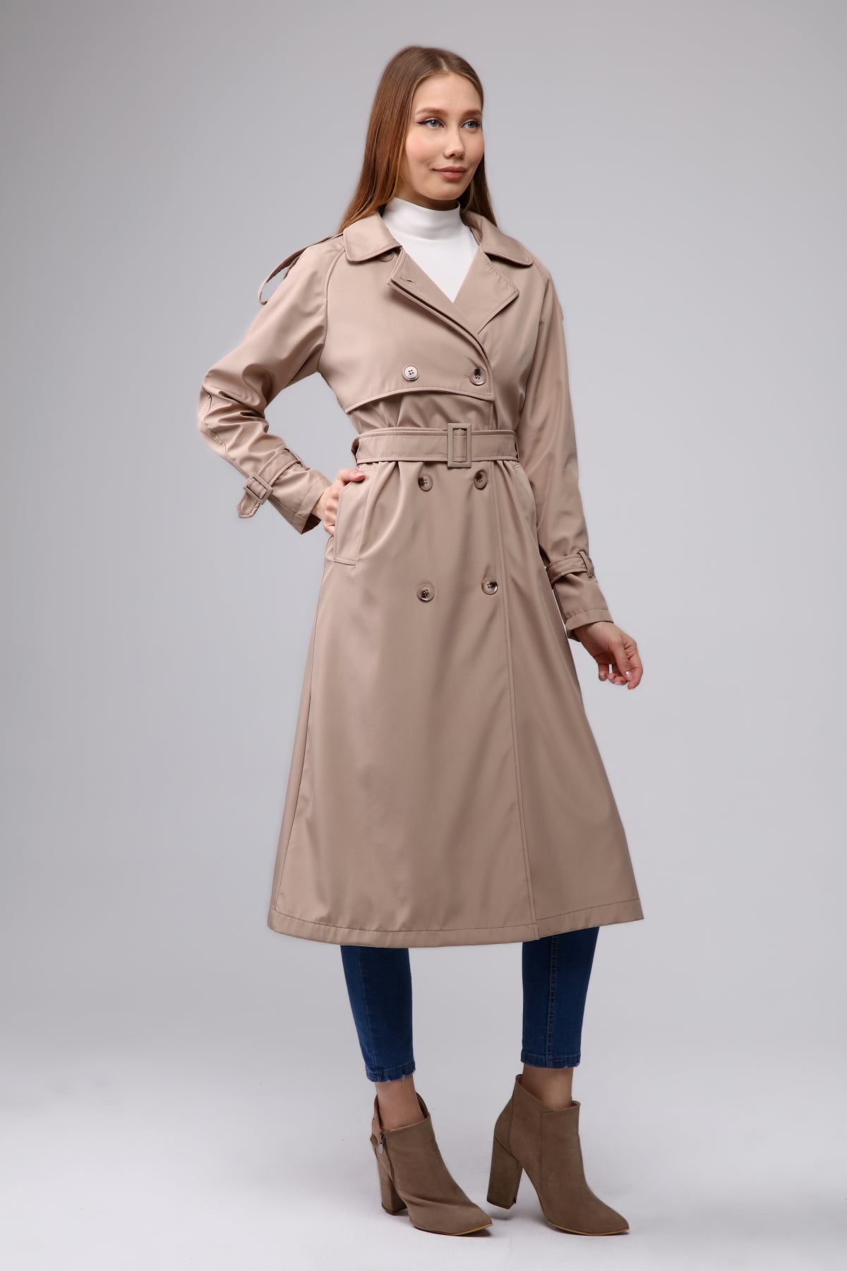 Trenchcoat Round Collar