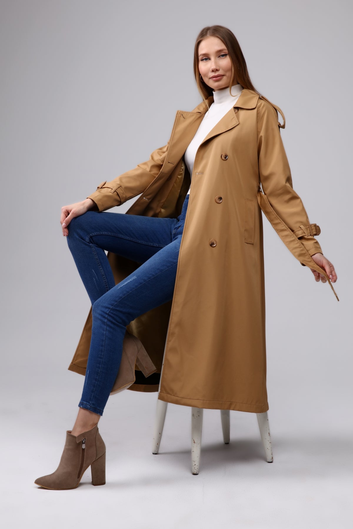 Trenchcoat Round Collar