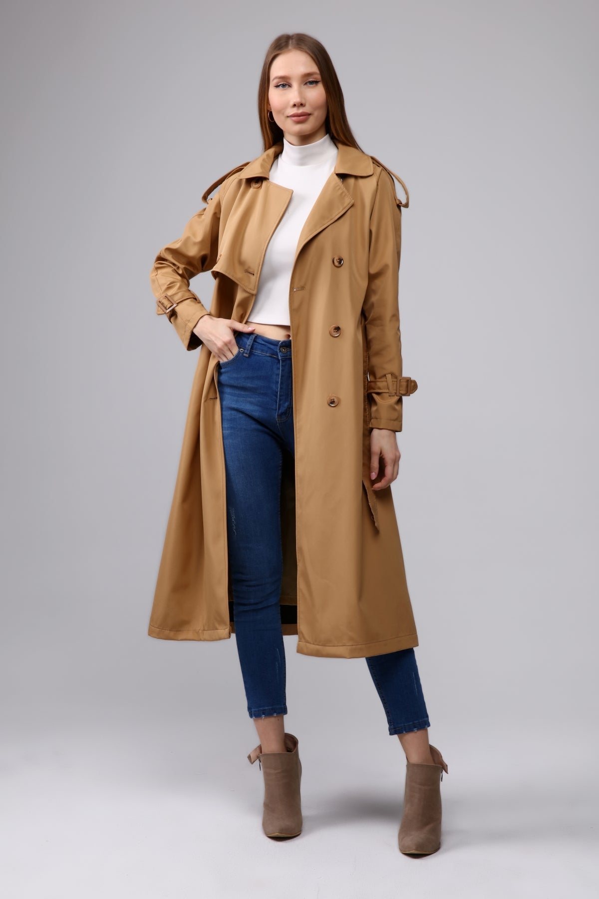 Trenchcoat Round Collar