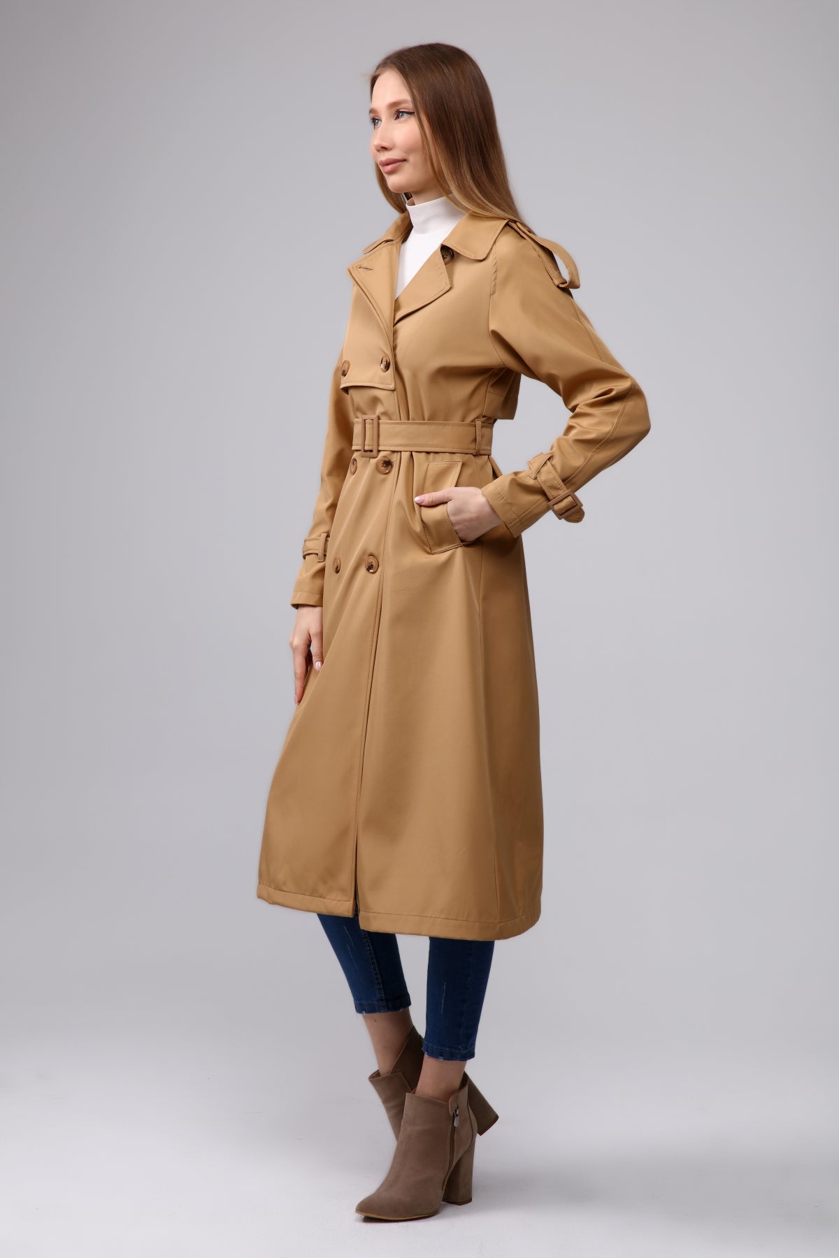 Trenchcoat Round Collar