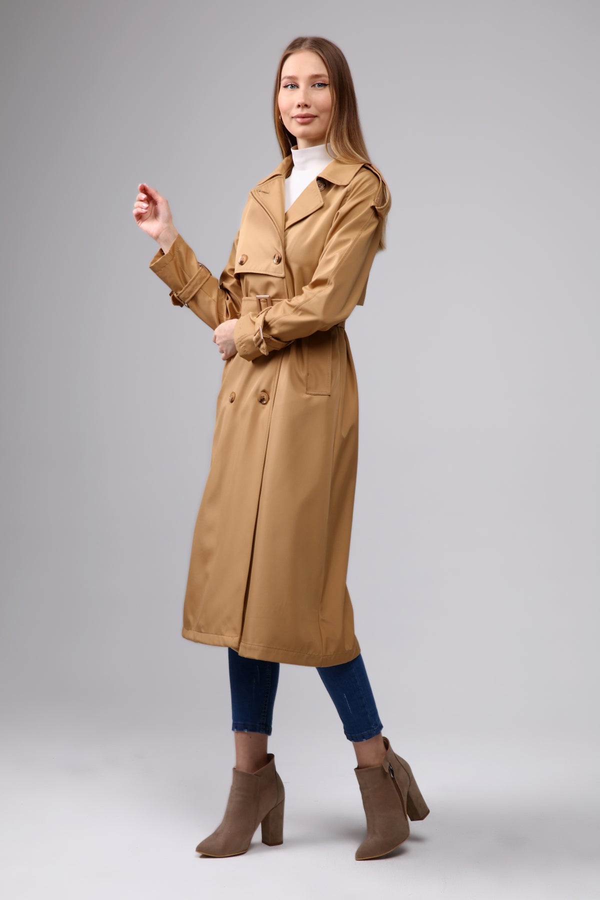 Trenchcoat Round Collar