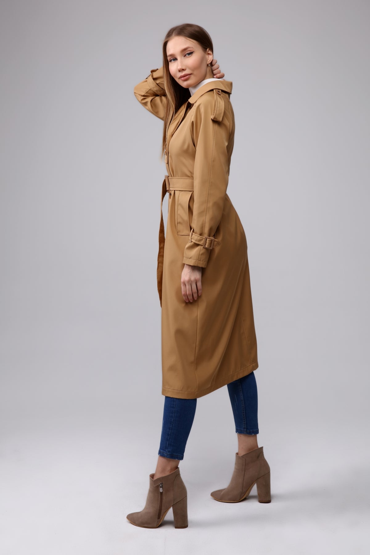 Trenchcoat Round Collar