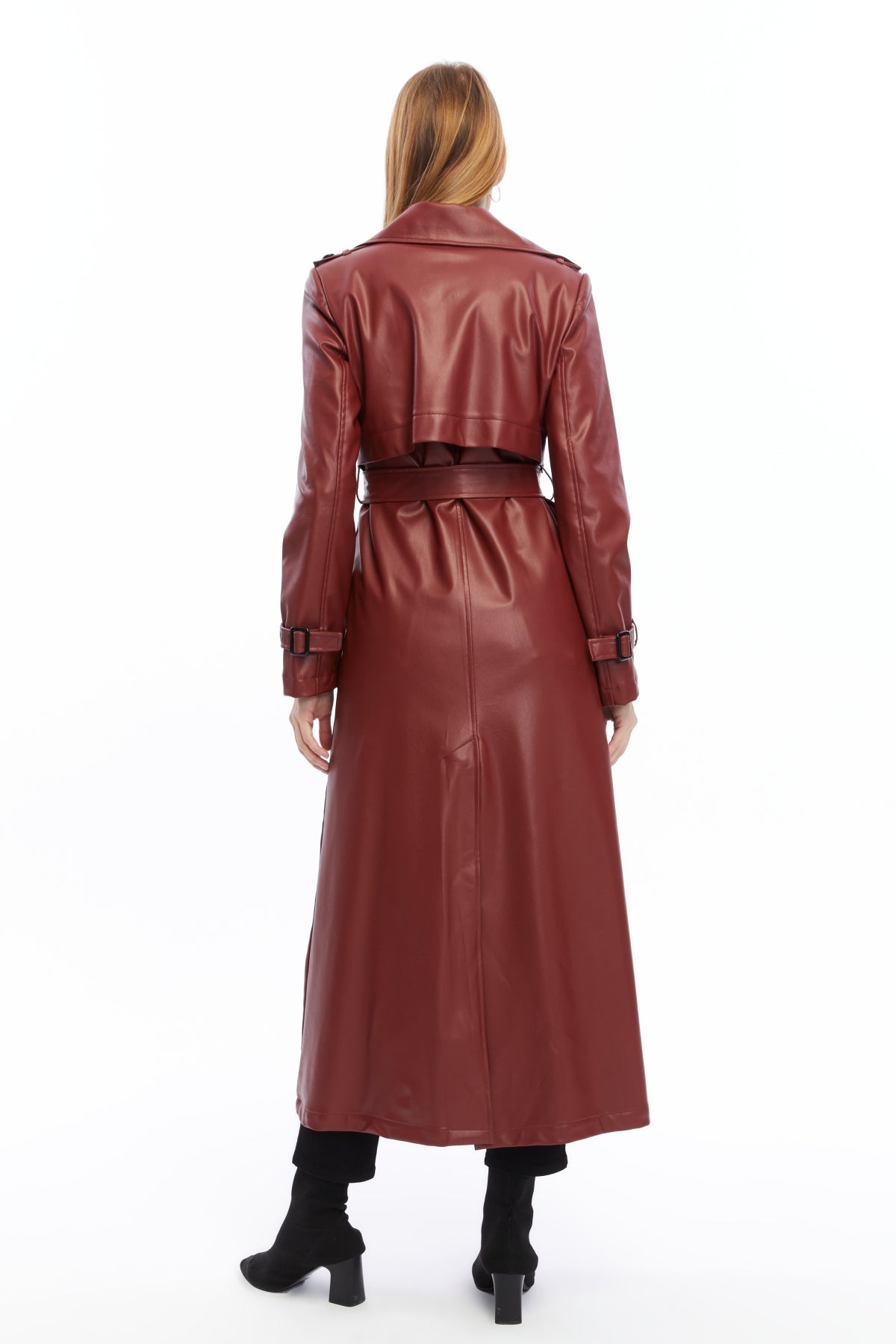 Ledermantel Trenchcoat Klassisch