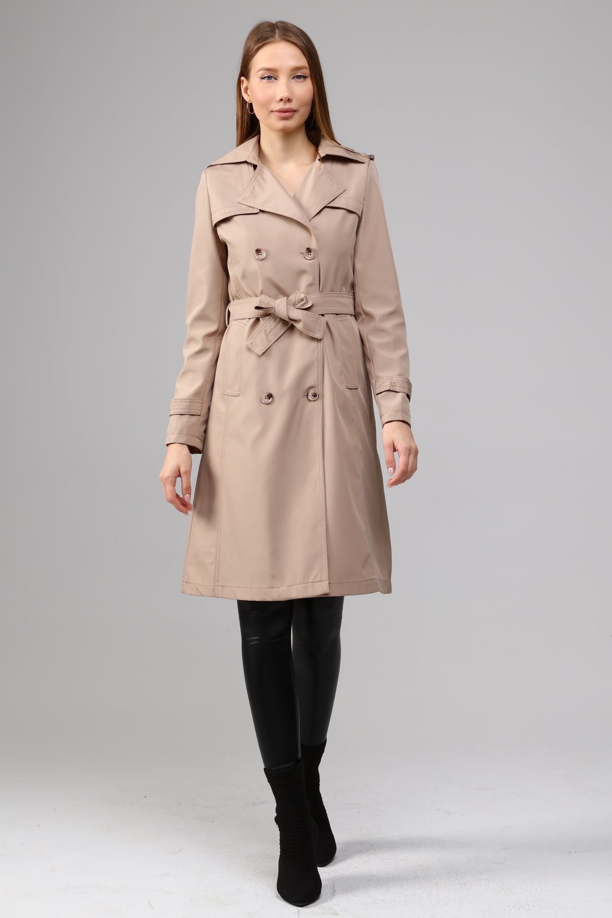 Klassischer Damen Trenchcoat wasserabweisend
