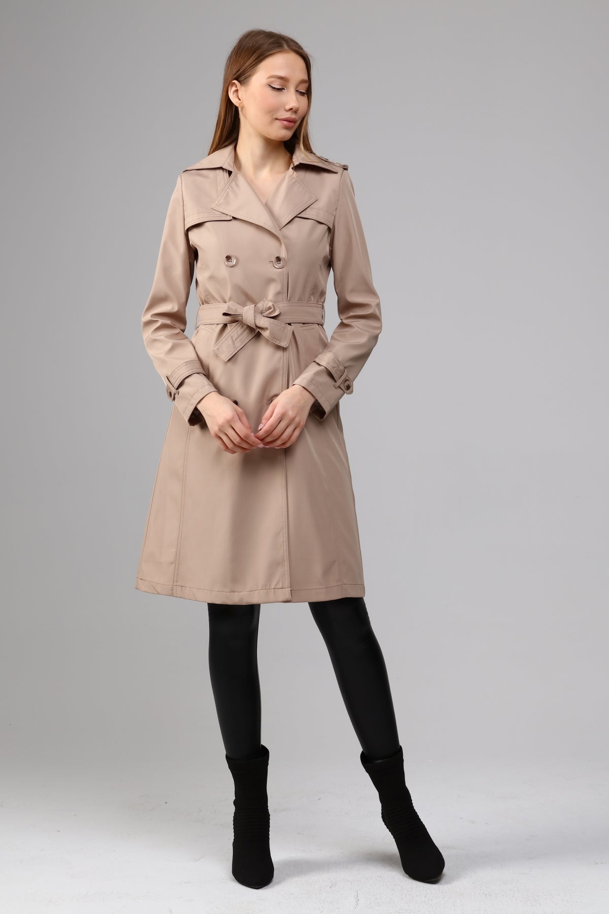 Klassischer Damen Trenchcoat wasserabweisend
