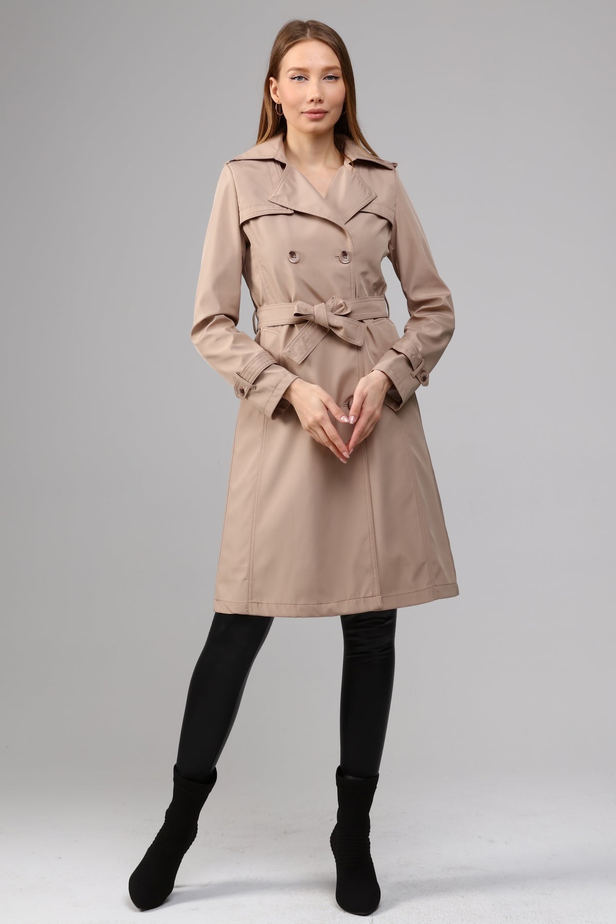 Klassischer Damen Trenchcoat wasserabweisend