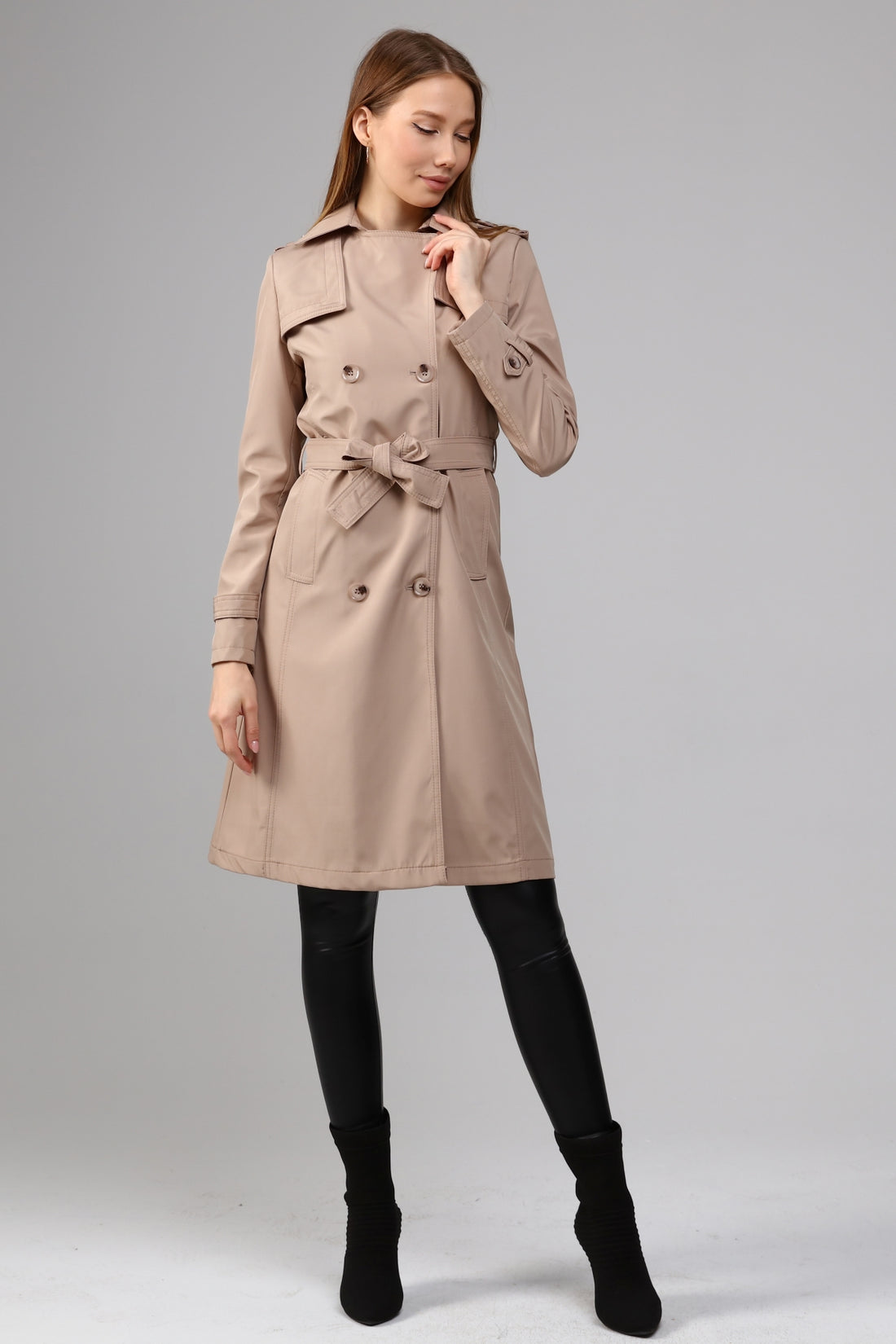 Klassischer Damen Trenchcoat wasserabweisend