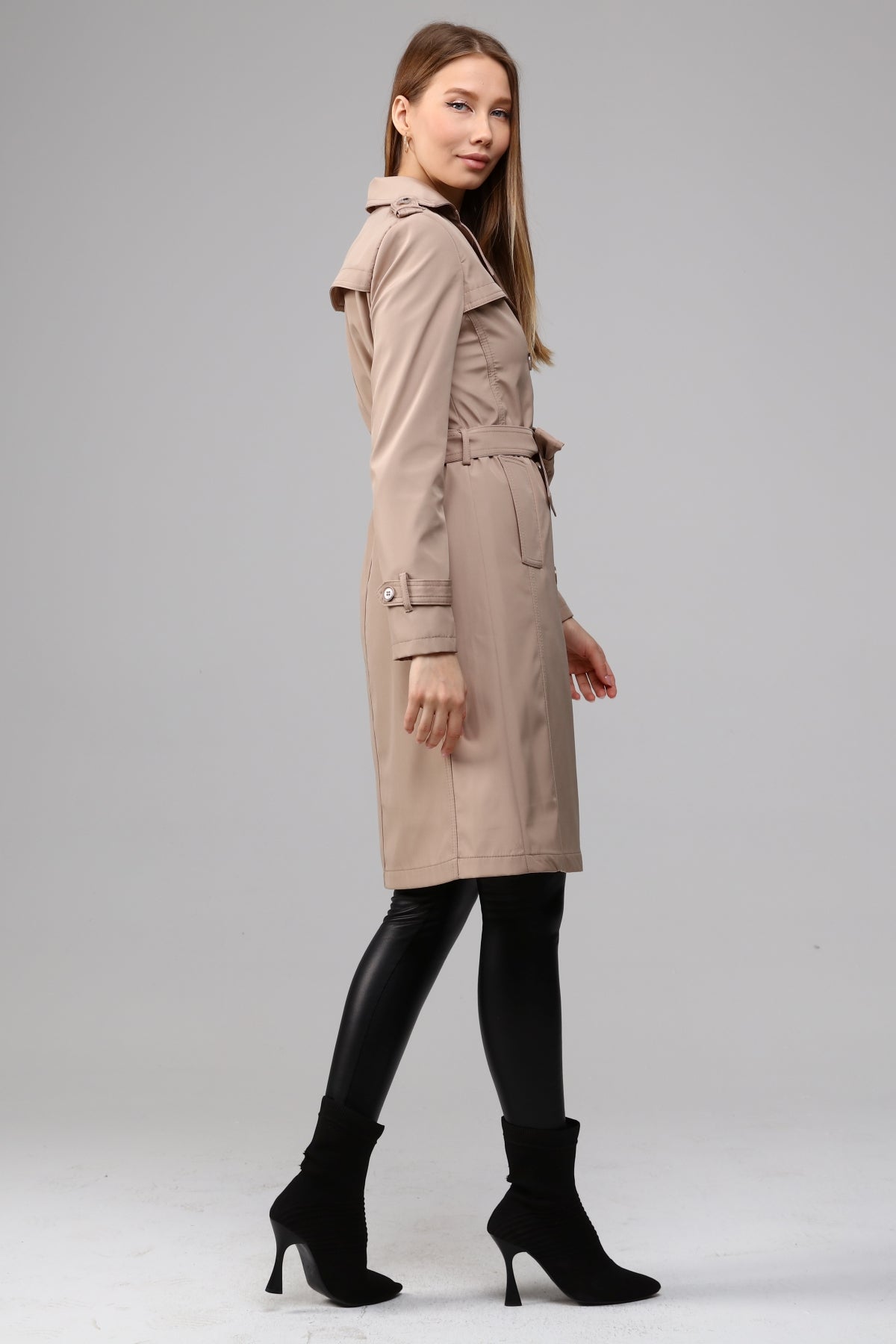 Klassischer Damen Trenchcoat wasserabweisend