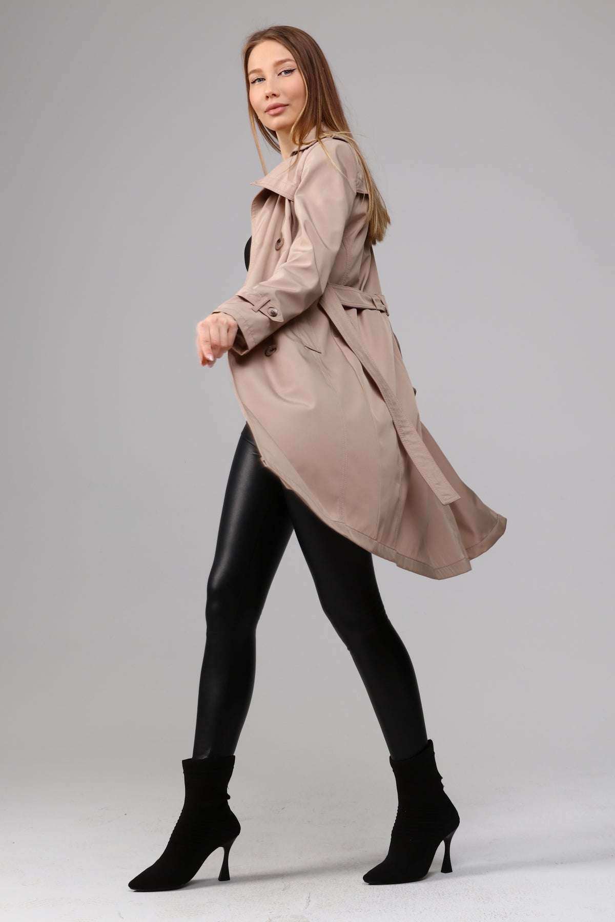 Klassischer Damen Trenchcoat wasserabweisend