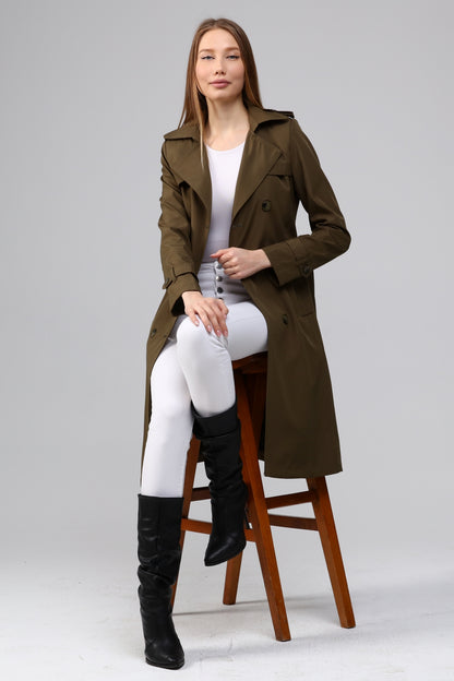 Klassischer Damen Trenchcoat wasserabweisend