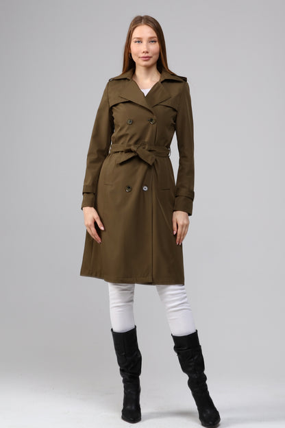 Klassischer Damen Trenchcoat wasserabweisend