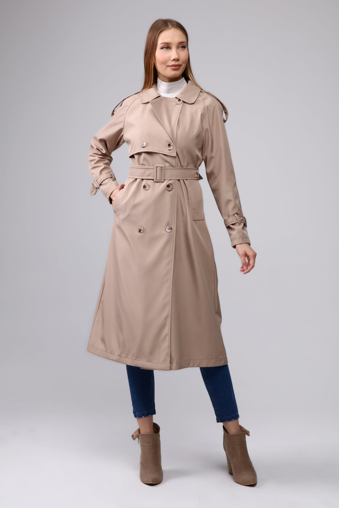 Trenchcoat Round Collar