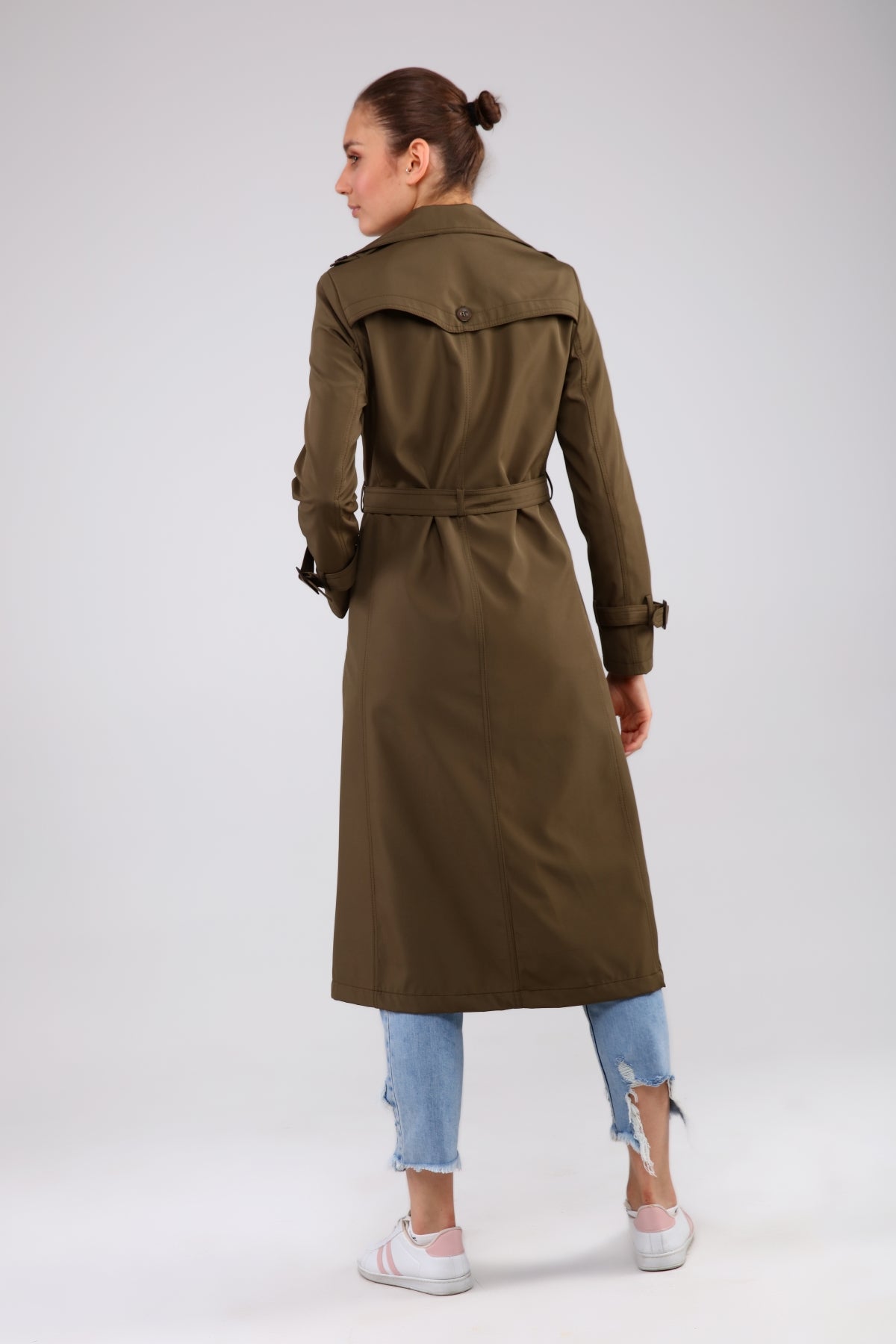 Trenchcoat mit Gürtel und Doppelreihe