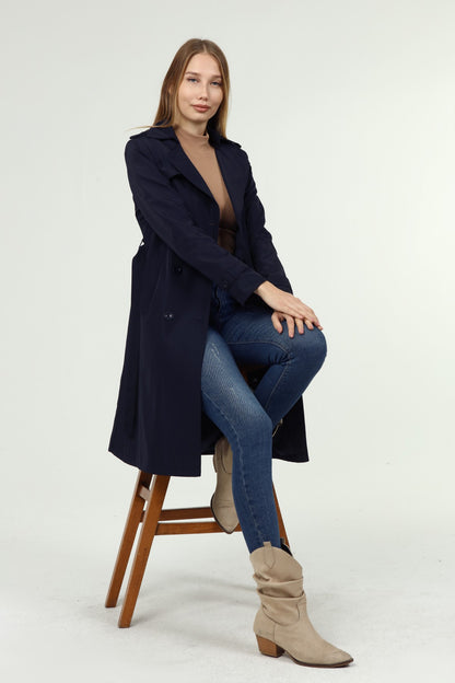 Klassischer Damen Trenchcoat wasserabweisend