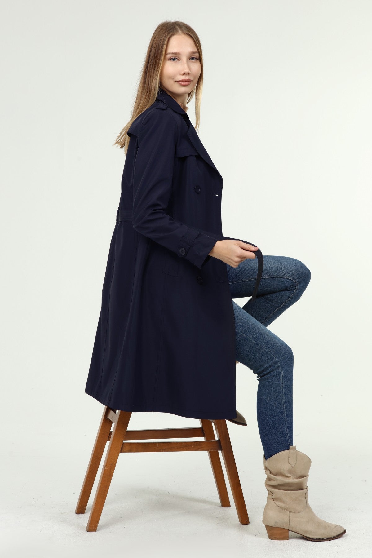 Klassischer Damen Trenchcoat wasserabweisend