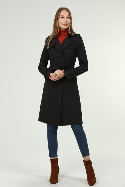 Klassischer Damen Trenchcoat wasserabweisend