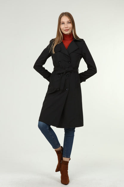 Klassischer Damen Trenchcoat wasserabweisend