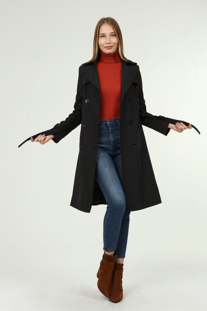 Klassischer Damen Trenchcoat wasserabweisend