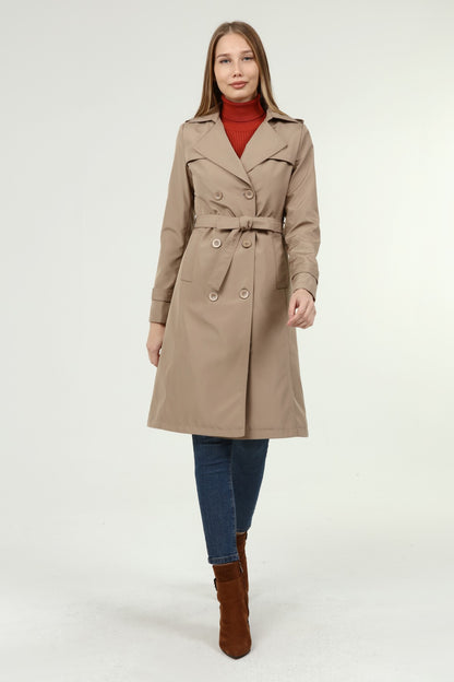 Klassischer Damen Trenchcoat wasserabweisend