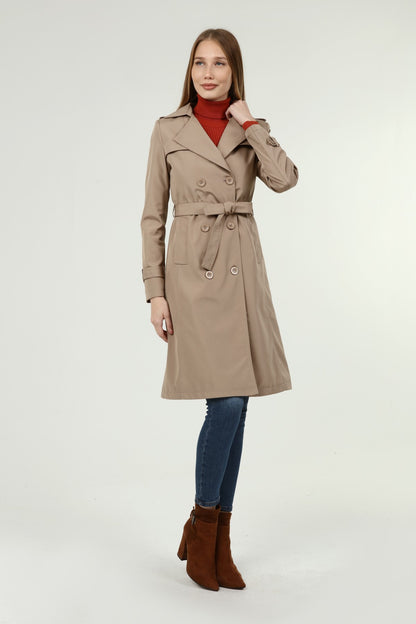 Klassischer Damen Trenchcoat wasserabweisend
