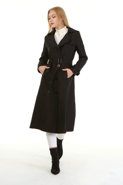 Trenchcoat mit Gürtel und Doppelreihe