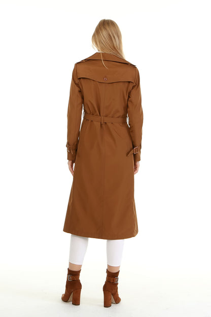 Trenchcoat mit Gürtel und Doppelreihe