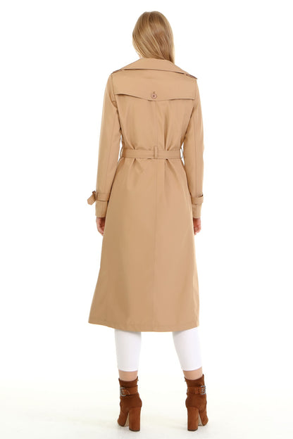 Trenchcoat mit Gürtel und Doppelreihe
